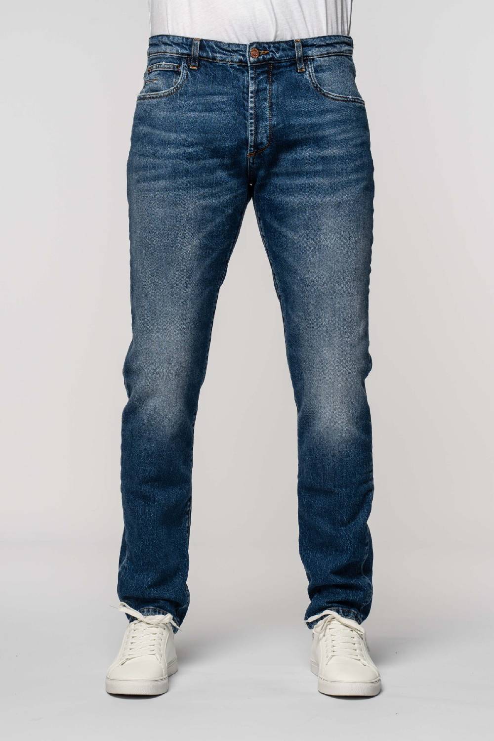 Officina 36 Jeans in denim blu con lavaggio chiaro Vendita