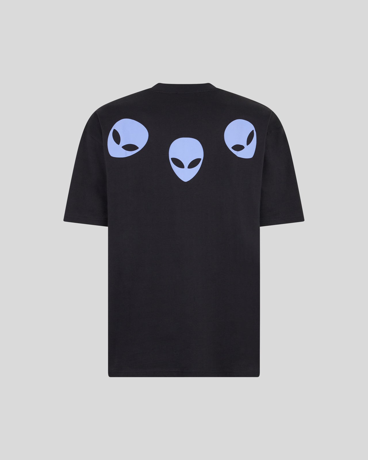 Phobia Archive T-SHIRT NERA CON GRAFICA TRIPLE ALIEN VIOLA Fino Al -60%