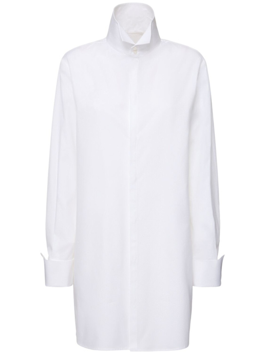 Luisaviaroma Camicia collo alto in tela di cotone