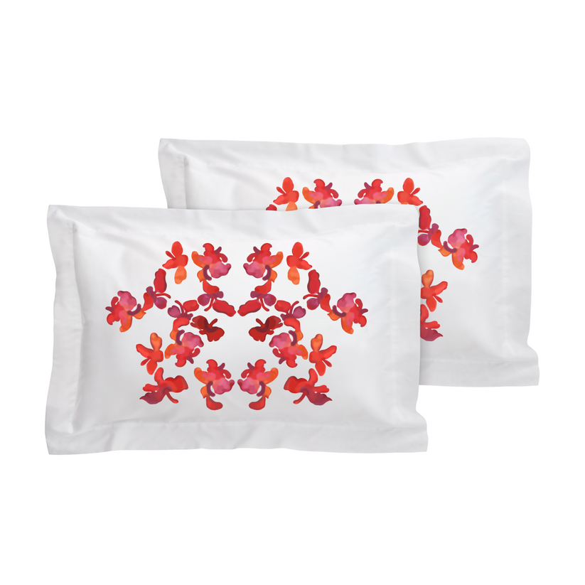 Sans Tabù Set letto ricamo farfalla con Copripiumino + Lenzuolo + Cuscini Soddisfazione Garantita