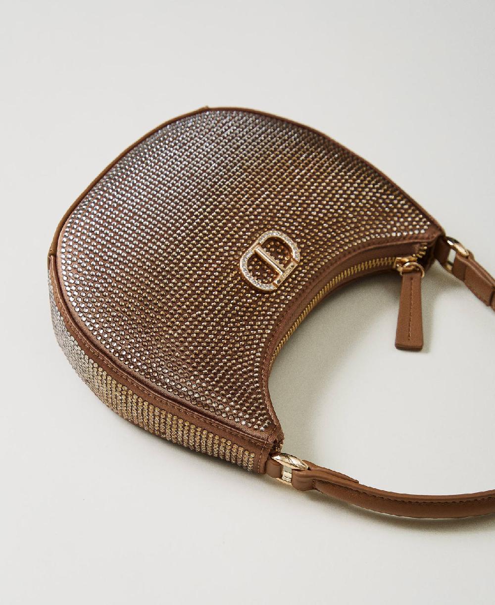Scee by twin set Borsa hobo ‘Moon’ con strass Negozi Online