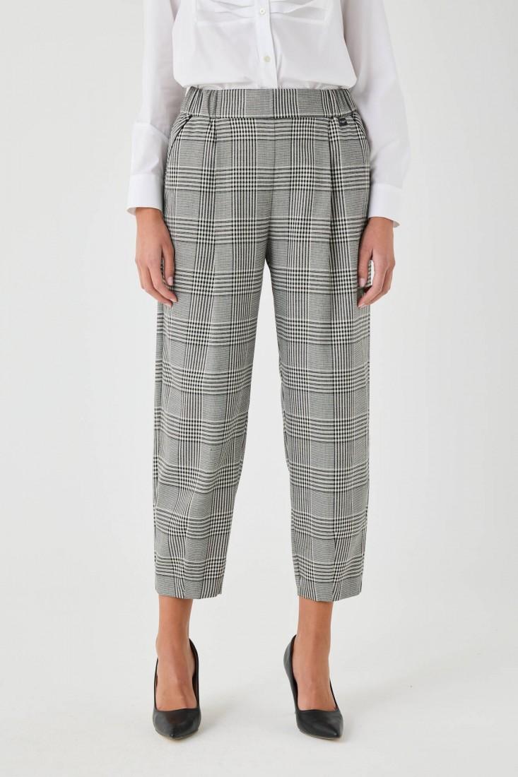 Zanetti 1965 Pantaloni carrot tartan Qualità